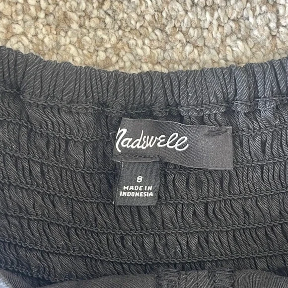 Madewell Cap Sleeve Crop Wide Leg Jumpsuit in True Black 8 Lightweight Travel